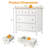 5 Drawer Dressser With Solid Wood Knobs