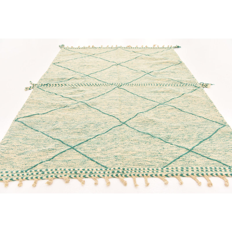 Tapis bleu sarcelle Mosser
