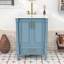 Meuble-lavabo moderne 24 po avec lavabo en céramique, charnières à fermeture douce, tiroir et tablette réglable-1426143188