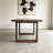 Nut-brown Rectangular Solid Wood Dining table-1992741111-1992741106