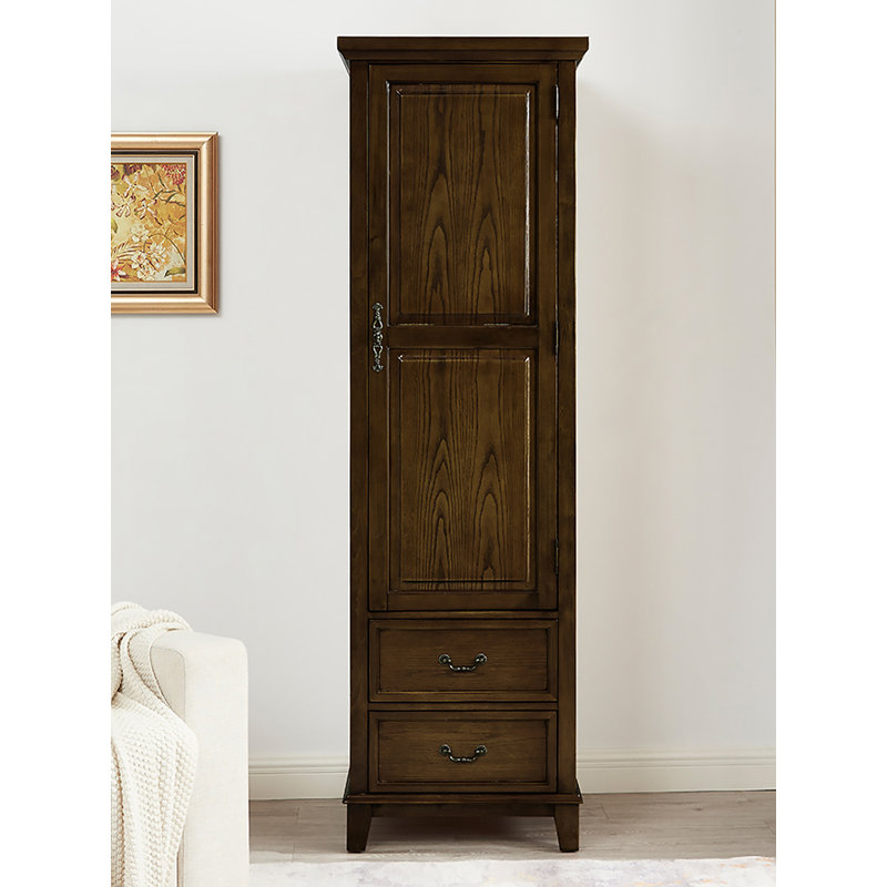 Armoire de rangement en bois massif de style américain
