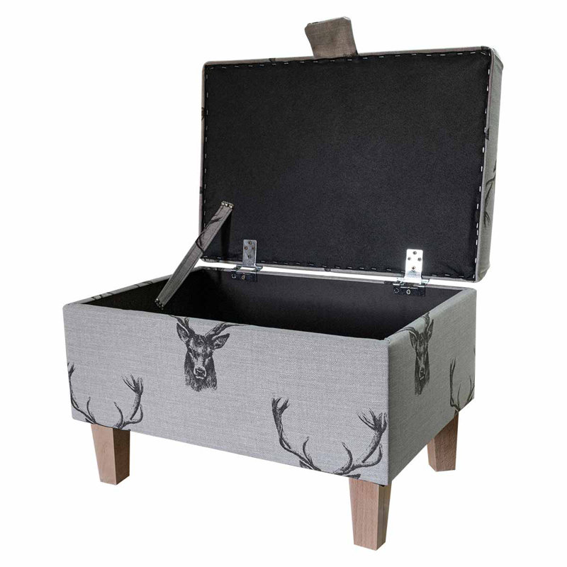 50.8cm Wide Rectangle Animal Print Footstool Ottoman with Storage