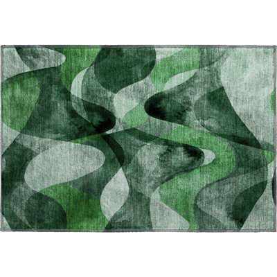 Nofer Area Rug with Non-Slip Backing