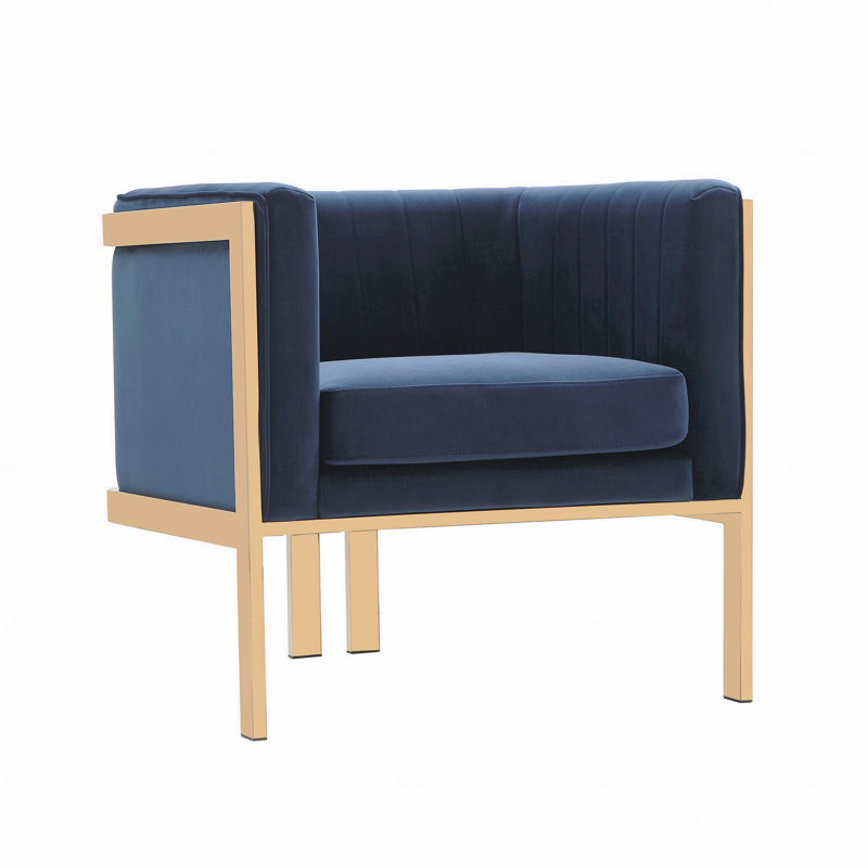 Fauteuil d'appoint de style salon, Bleu
