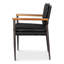Chaise avec accoudoirs en cuir The Harley-113674993