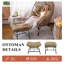 Ensemble de 2 chaises d'extérieur en osier avec repose-pieds et coussins Brose Bagryana-2139948091