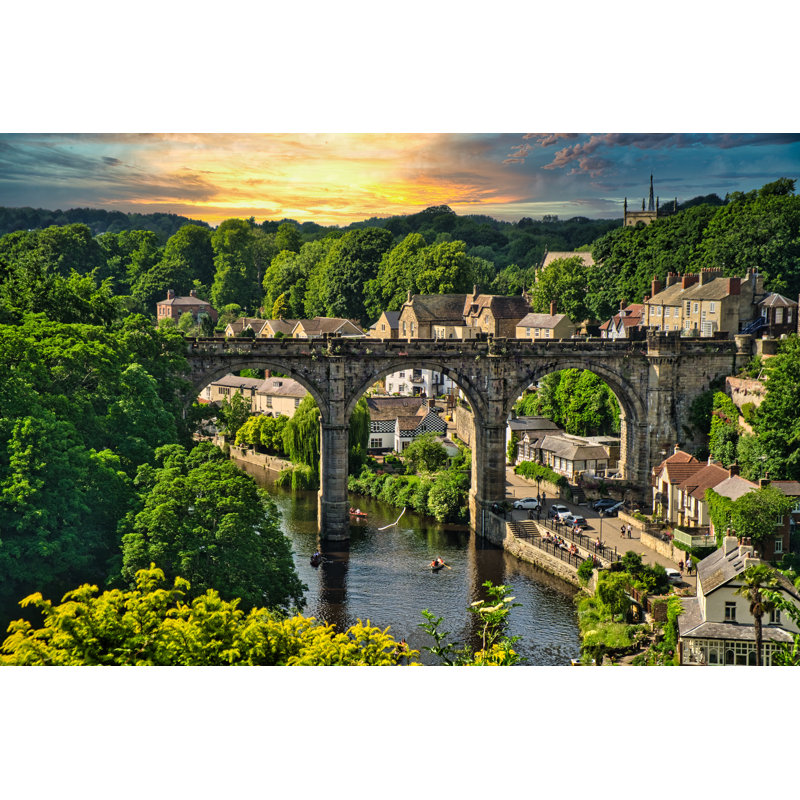 Knaresborough Viaduct by Dumitru Croitor - Wrapped Canvas Print, 30cm H x 46cm W x 3.8cm D