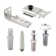 Bi-Fold Door Hardware Repair Kit ? Includes Top and Bottom Brackets, Top and Bottom Pivots and Guide Wheel ? Door Repair Kit for 1 In. to 1-3/8 In. Thick Doors Up To 50 Lbs. (1 Kit)