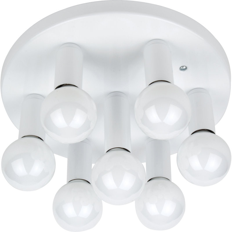 Parma Flush Mount, White