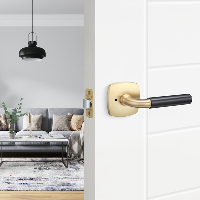 Forma Privacy Rosette, Smooth Grip, Satin Nickel