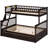 Twin Over Full Bunk Bed With Drawers, Finish, Pine And Material, Practical Design Made Of Wood , Guardrails Stable Support System-128992019-128992017