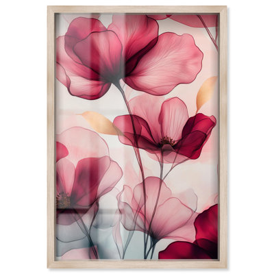 Mousseline de soie, cerise, charme, ombre, boîte, impression murale, art par Art Remedy