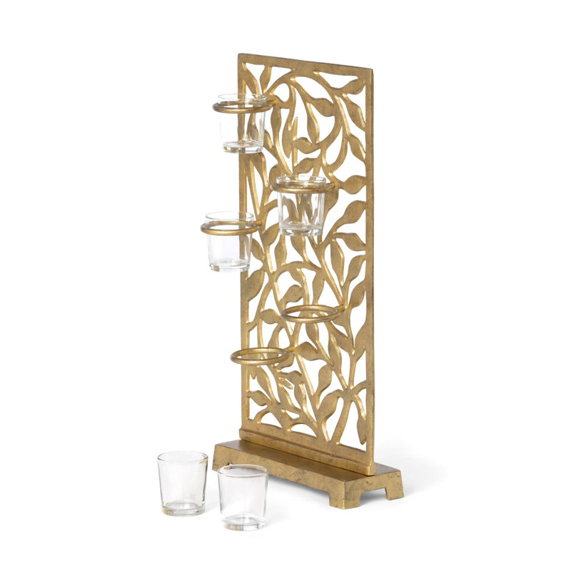 Bougeoir de table en verre