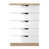 White Gloss/Bardolino Oak