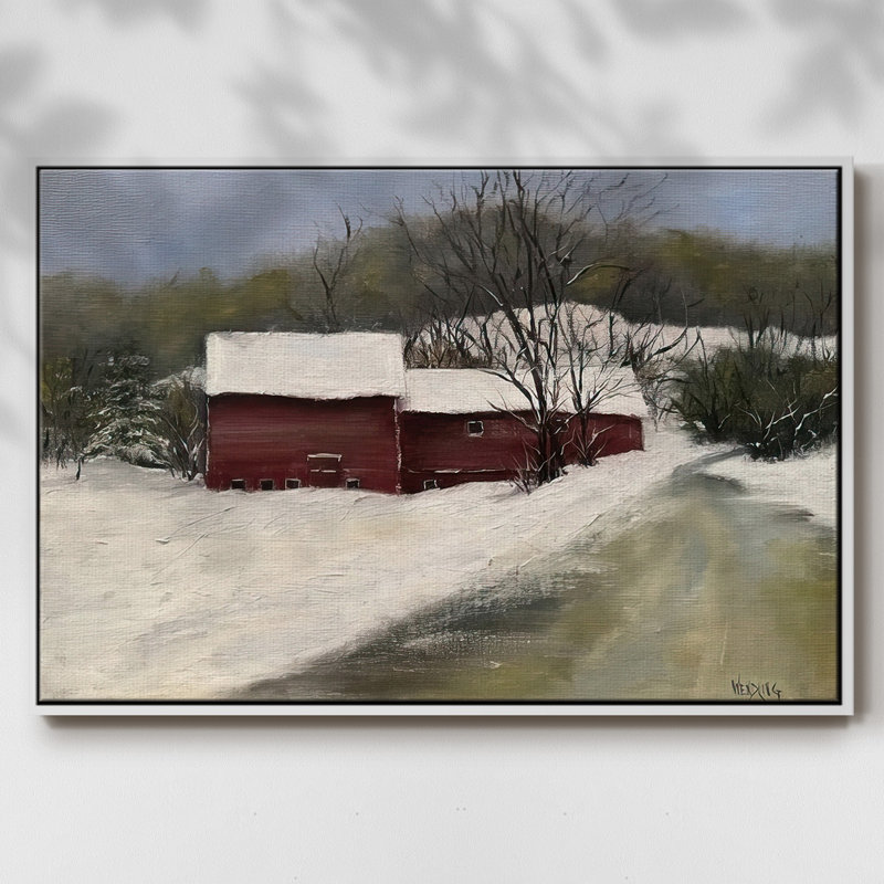 Winter Homestead II, H 17 po x l 25 po x P 1,5 po, Blanc