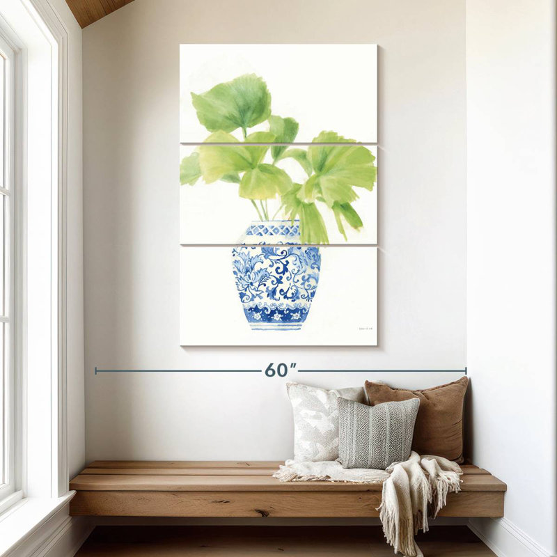 Harnek Palm Chinoiserie White I, 50" H x 32" W