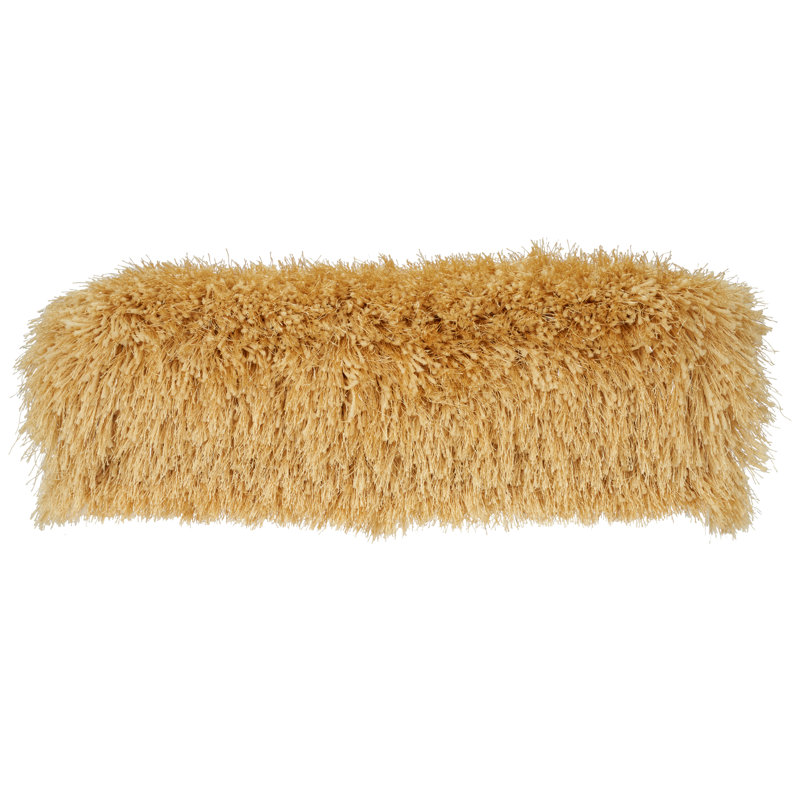 Shag Shag Yarn Shimmer Shag Throw Pillows, Yellow