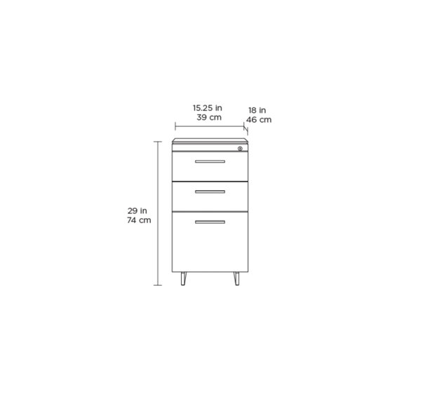 Sequel 20 15.25'' Wide 3 -Drawer File Cabinet