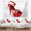 Tapisserie rouge pour femme-28491463