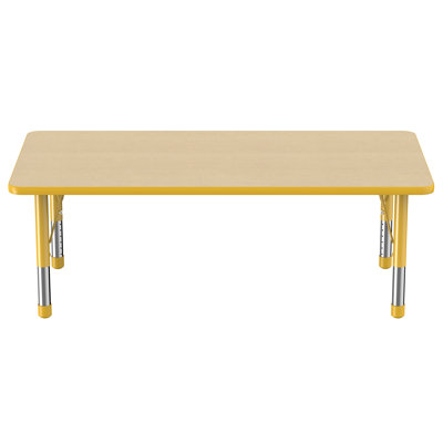Laminate Adjustable Rectangle 6 Students Activity Table