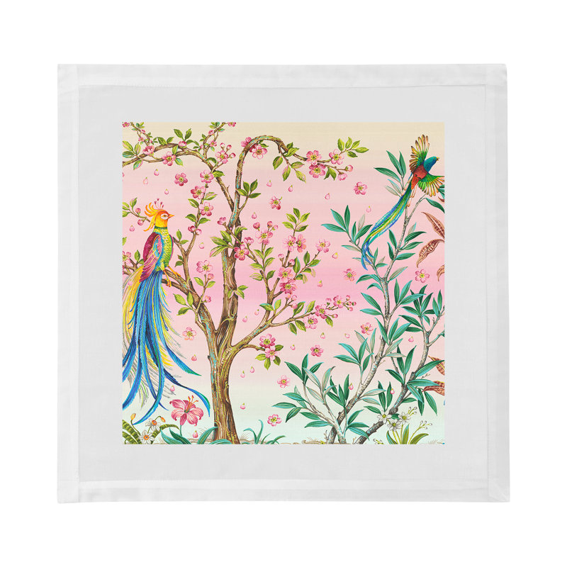 Resplendent Quesal Cotton Sateen Dinner Napkins, Prism