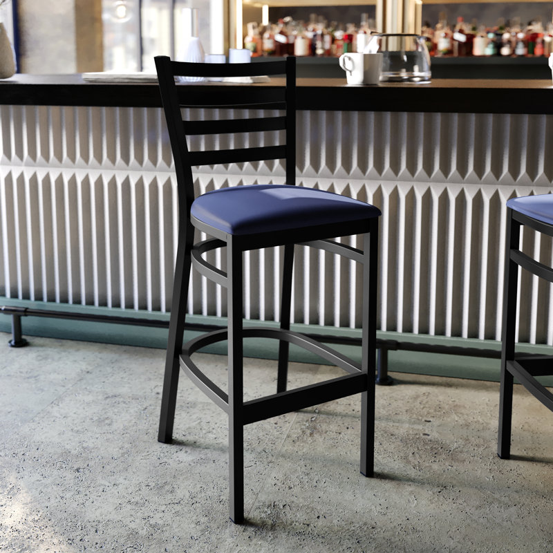 Tabourets de bar Brixton Hercules Series, Noir, 1, Bleu