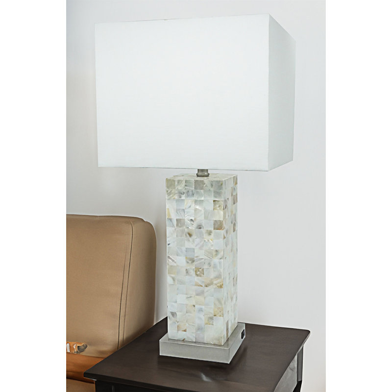 Mosaic Pattern Table Lamp 2Pc Set