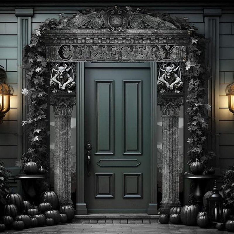 3 pièces d'Halloween au cimetière Halloween Archway