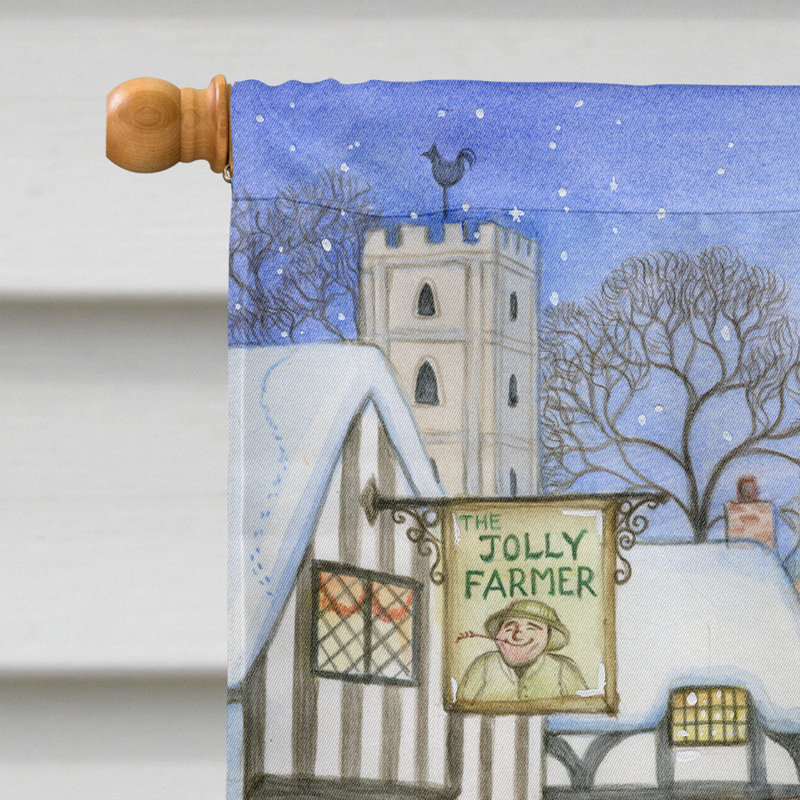 Drapeau de jardin Cassilis Christmas Carol Singers, H 15 po x l 11 po