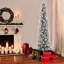 Arbre de Noël artificiel pin vert pré-éclairé avec lumières blanches-1724830423