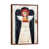 Classic Brown Wood Floater Framed