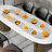 Rotating Plastic Dining Table Manual Swivel Adjustable Food Serving Train-98175130