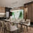 Transitional 20 Light Glass Shade Chandelier