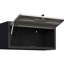 Armoire de garage murale - métal robuste. Vaste espace, serrure solide, porte hydraulique. 13,56 po X l 11,82 po x P 29,66 po. Noir + gris. Rangement à outils en métal de style moderne-2098214615