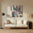 Abstract Shapes 96 Gray Metal Wall Art