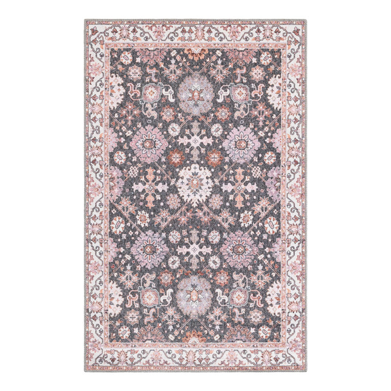 Bungalow Rose Esther Timeless Rug, Rectangle 3 pi 6 po x 5 pi 6 po