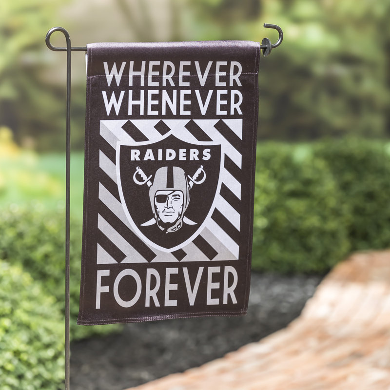 Drapeau de jardin en polyester 18 po x 12,5 po Las Vegas Raiders