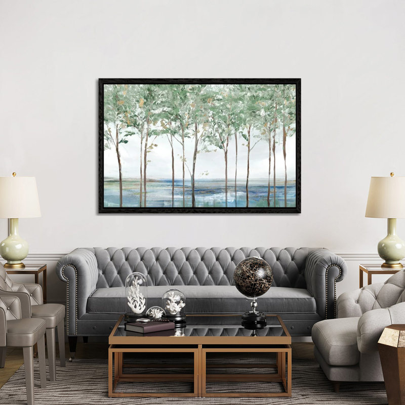 Forest Peak by Isabelle Z - Painting on Canvas, Black Framed, 152.5 cm H x 101.5 cm W