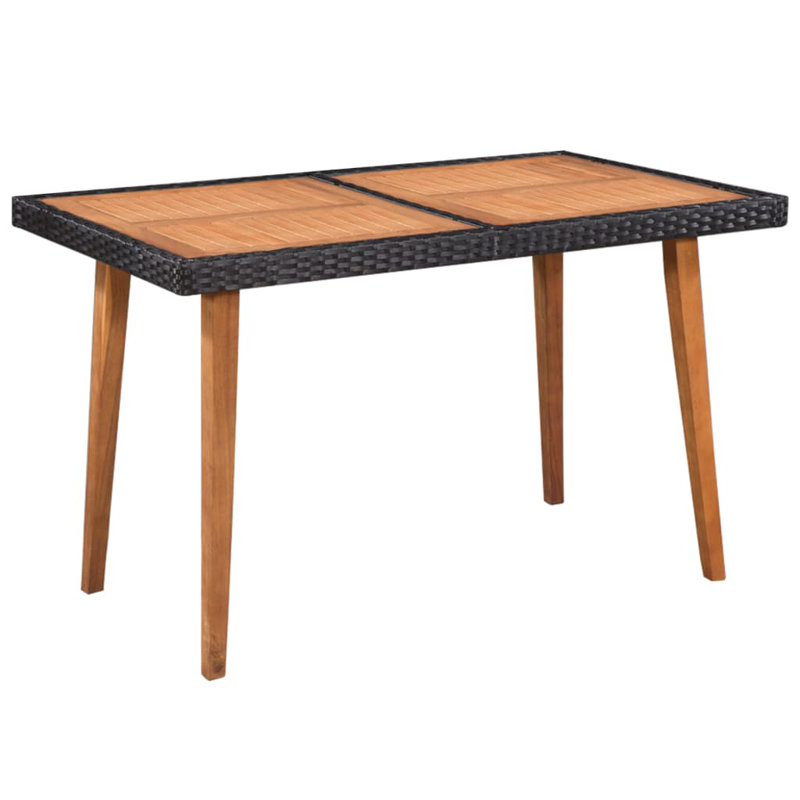 Penkridge 4 - Person Acacia Solid Wood Patio Dining Set Rectangular Table