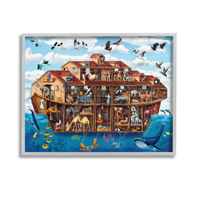 Noah's Ark Animals  Framed Giclee Art by Art Poulin