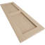 Rustic Two Equal Panel Flat Panel Faux Wood Shutters (Per Pair)-88966949-88966957-88967908