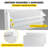 VEVOR 1.97'' W x 18.3'' L Louver / Gable Vent
