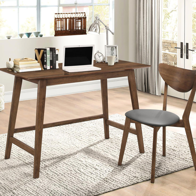 Bureau et chaise style Mid-Century moderne en finition noyer 2 - Option de décoration de bureau