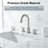 Modern Brushed Nickel High-Arc Widespread Bathroom Faucet With Pop-Up Drain Assembly & Supply Lines-123199477