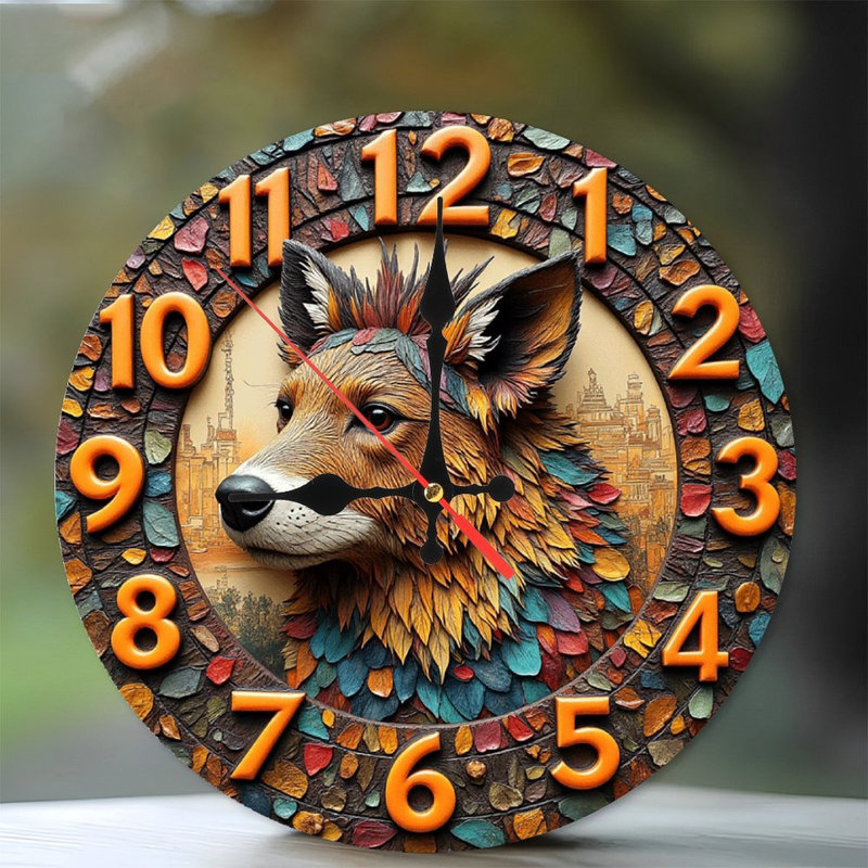 Artistic Wall Clock with Unique Animal Design