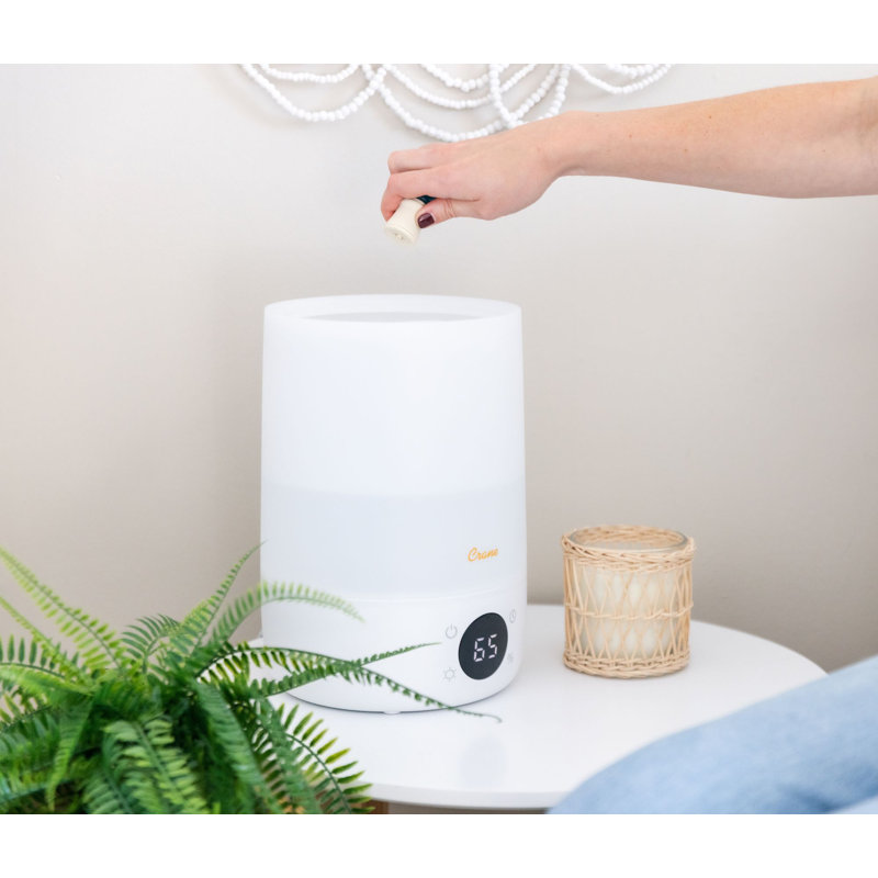Top Fill Cool Mist Humidifier – 1.2 Gallon with Sleep Support Light & Essential Oil Tray