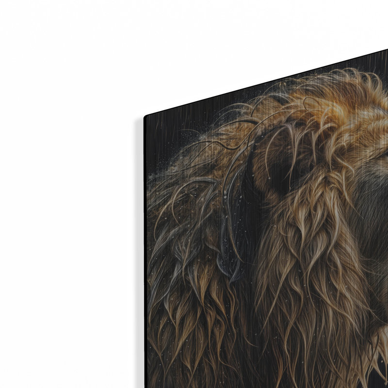 Art mural en métal Ebern Designs «Roar Of The Storm» par Rey Klimt, 12" H x 12" W