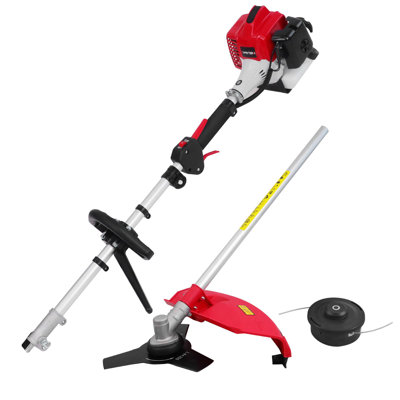 Amerisun 25.4Cc Gas String Trimmer, 2-IN-1, 16" Cutting Width, 10" Brush Cutter, With Shoulder Trap, Yard & Garden
