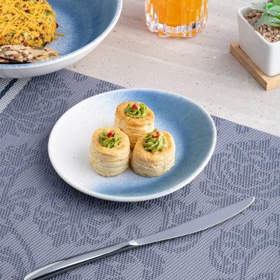 Assiette en porcelaine LIR Premium | Assiette surélevée vitale, | Va au micro-ondes et au lave-vaisselle