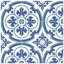Danielle Admiral 8" x 8" Cement Patterned Wall & Floor Tile